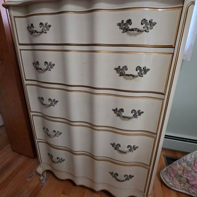 Sale Photo Thumbnail #15: French Provincial Five-Drawer Chest
