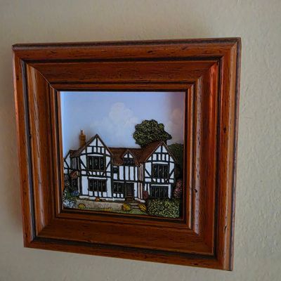 Sale Photo Thumbnail #82: David Winter Cottages "The Plucked Ducks" 3D Shadowbox Wall Plaque