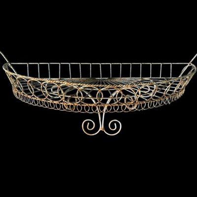 Sale Photo Thumbnail #40: Nice Vtg. wire work wall shelf