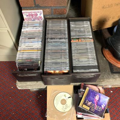 Sale Photo Thumbnail #163: Lg. lot - CD’s, 8 tracks, VCR tapes