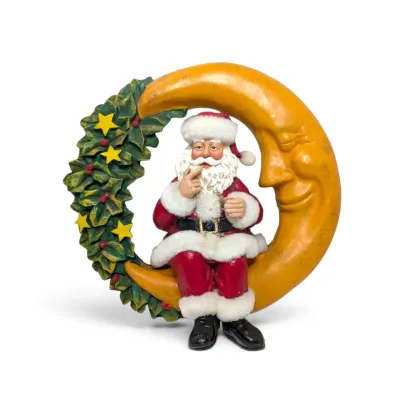 Midwest Crescent Moon Santa Wreath