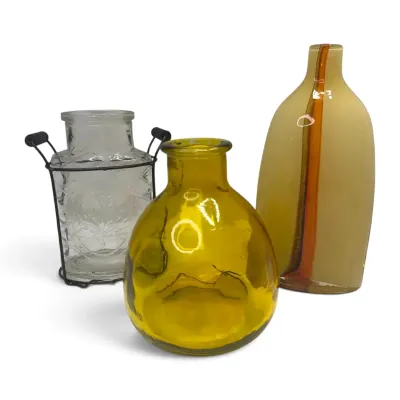 Three Glass Vases 