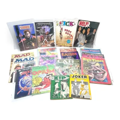 Mad Magazine, High Times, Zip, Joker & More Comics
