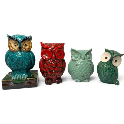 Decorative Ceramic Owls