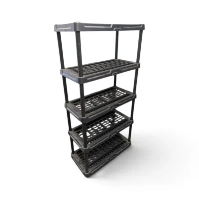 Black Plastic Shelf 
