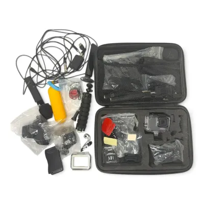 GoPro 7 Silver W/ Travel Case And More
