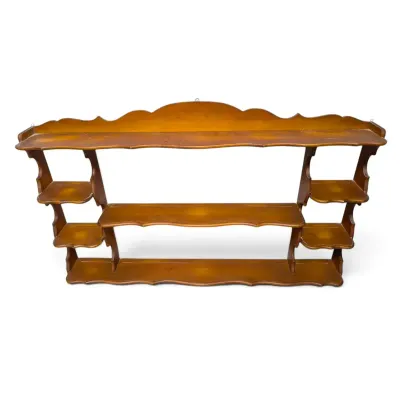 Multi Tier Wood Wall Shelf