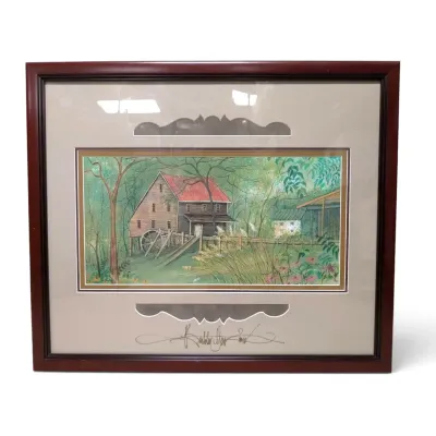 Framed "Country Memories" by P. Buckley Moss - Signed & Numbered 