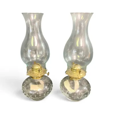 Lamplight Farms Oil Hurricane Lamps (2)