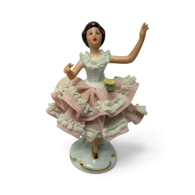 Dresden Porcelain Ballerina Figurine