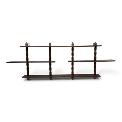 Dark Wood Spindle Shelf