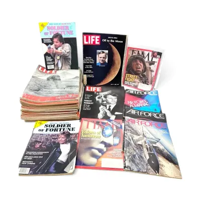 Magazines: 1940s LIFE, 1980s AIRFORCE & More