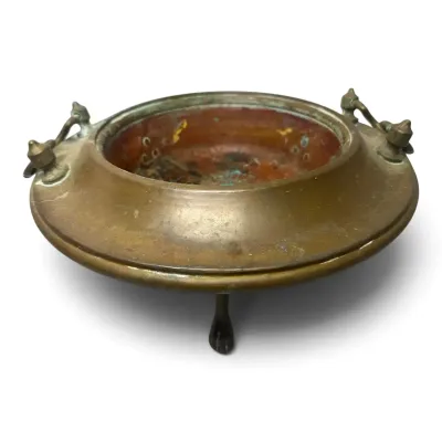 Decorative Standing Brass Bowl