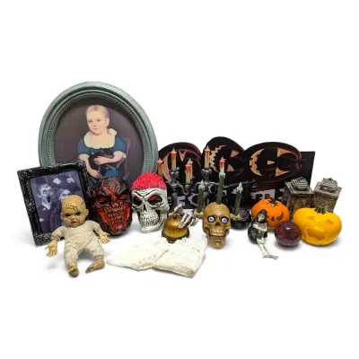Halloween Masks, Sign & More