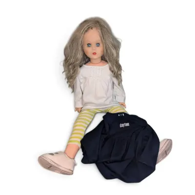 Vintage 31" Doll w/ Wig & Dress