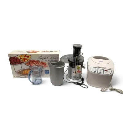 Buffet Server, Measuring Cups, Oster Bread Maker & More