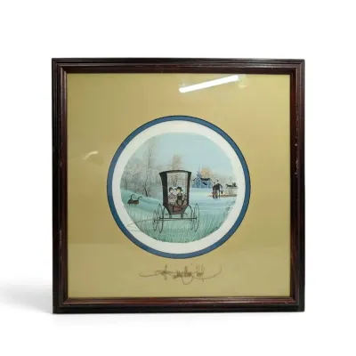 Framed "Timeless Treasures" by P. Buckley Moss - Signed & Numbered