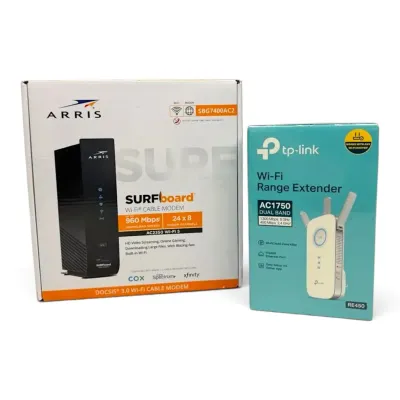 Arris Wi-Fi Cable Modem & Tp-Link Wi-Fi Range Extender