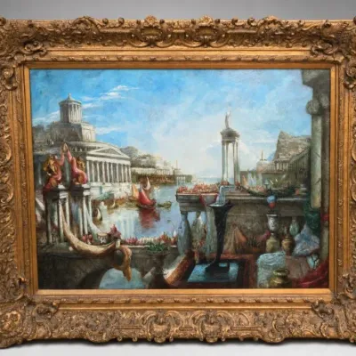 Framed Classical Cityscape Art Print