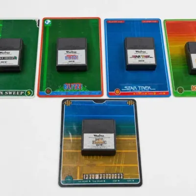 Vectrex Game Cartridge Lot With Overlays