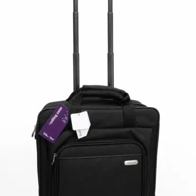 Black Rolling Carry-On Suitcase