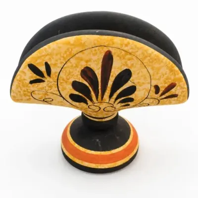 Hand-Painted Ceramic Napkin Holder