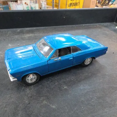 Blue Die-Cast Model Car