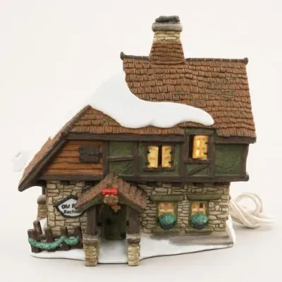 Old Rectory Lighted Ceramic House Decor