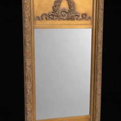 Gold-Tone Ornate Framed Wall Mirror