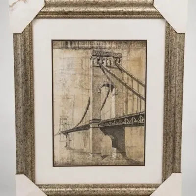 Framed Bridge Art Print