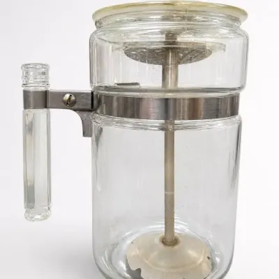 Glass and Metal French Press Coffee Maker