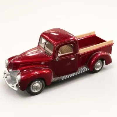 Red Die-Cast Pickup Truck Model