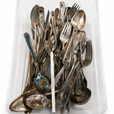 Assorted Silver-Tone Flatware Group
