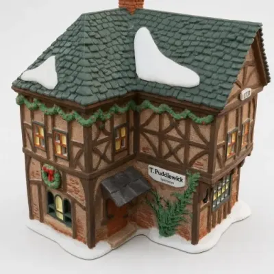 T. Puddlewick Ceramic Village House Decor