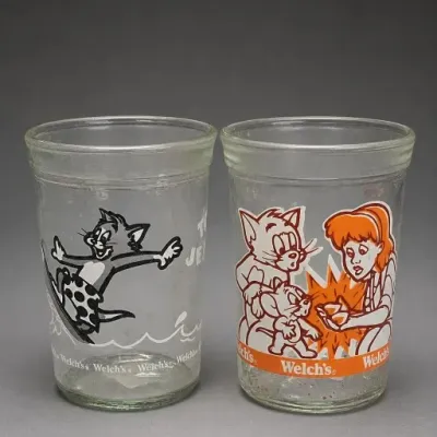Sale Photo Thumbnail #357: Pair of Welch’s Tom and Jerry Glasses