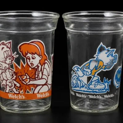 Sale Photo Thumbnail #245: Pair of Welch’s Cartoon Character Glasses