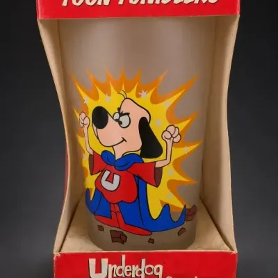 Sale Photo Thumbnail #229: Underdog Toon Tumblers Glass in Box
