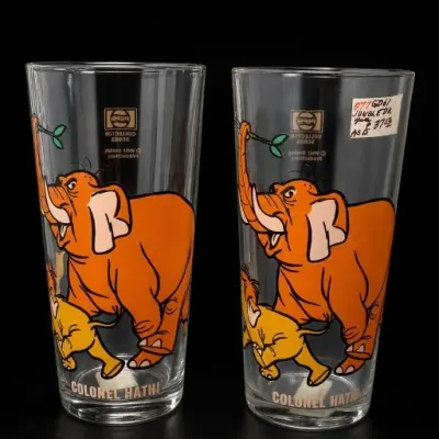 Sale Photo Thumbnail #181: Set of Two Colonel Hathi Jungle Book Glasses