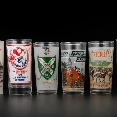 Sale Photo Thumbnail #171: Assorted Kentucky Derby and Horse Racing Glasses