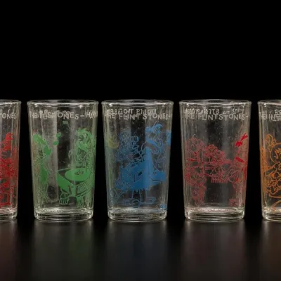 Sale Photo Thumbnail #7: The Flintstones Character Glasses Set
