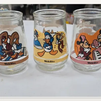Sale Photo Thumbnail #56: Set of 3 Welch's Disney Character Glasses