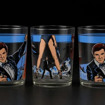 Sale Photo Thumbnail #238: James Bond Themed Glass Tumblers Set