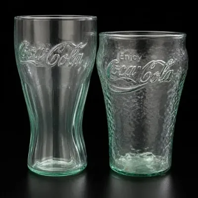 Sale Photo Thumbnail #275: Pair of Coca-Cola Embossed Glasses