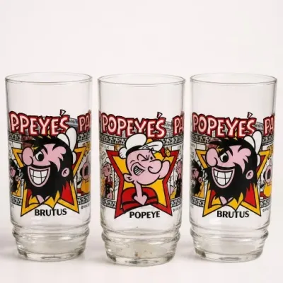 Sale Photo Thumbnail #148: Popeye’s Character Glasses Featuring Popeye and Brutus