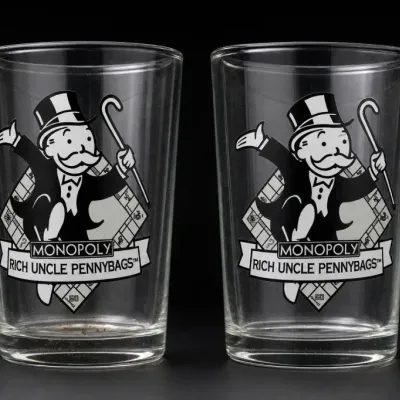 Sale Photo Thumbnail #216: Pair of Monopoly Rich Uncle Pennybags Glasses