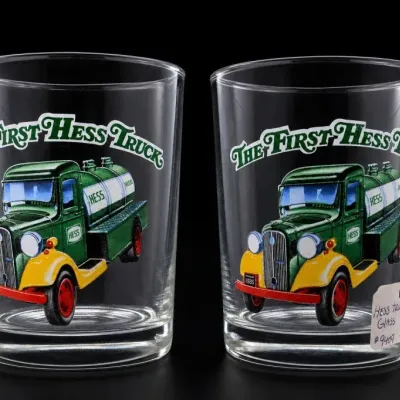 Sale Photo Thumbnail #243: Pair of The First Hess Truck Glasses