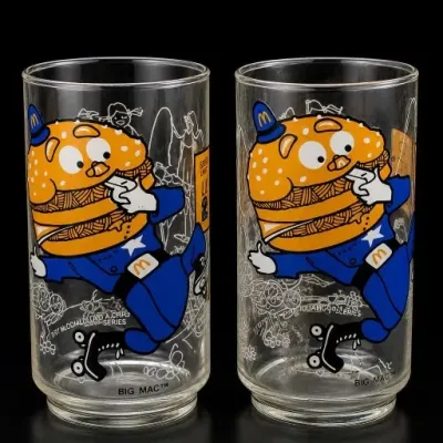 Sale Photo Thumbnail #29: Pair of McDonald’s Big Mac Character Glasses