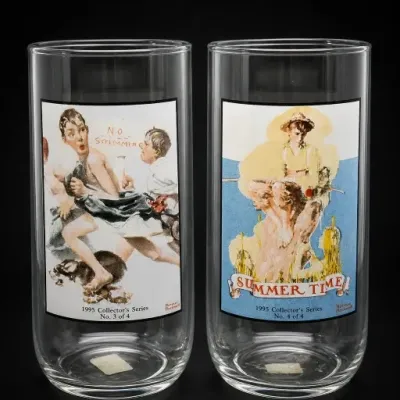 Sale Photo Thumbnail #260: 1995 Collector’s Series Glass Tumblers Pair