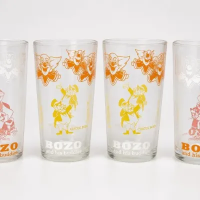 Sale Photo Thumbnail #159: Bozo and His Buddies Circus Glasses Set of Four