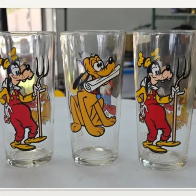 Sale Photo Thumbnail #48: Disney Goofy and Pluto Character Glasses Trio